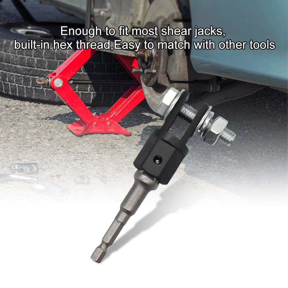 Universal 1/2 Inch Chrome Vanadium Steel Scissor Socket Jack Car Tool ...