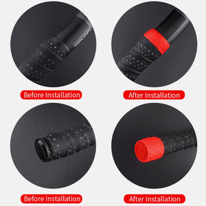 MUQZI 1 Pair Bike Strap Ring Handlebar Tape Fixing Sleeve Silicone Waterproof Wear Resistant Handlebar End Fixed Accessories