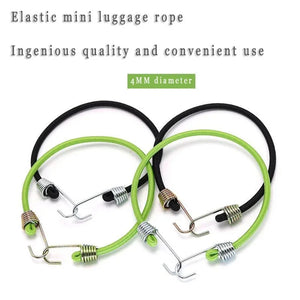 20PCS Heavy Duty Elastic Bungee Cord Bicycle Luggage Rope Strap Hook Stretch Fixed Rope Camping Luggage Outdoor Accessories