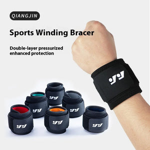 Wrap pressure sports wrist guard, fitness basketball wrist guard, men's weightlifting adjustable wrist strap