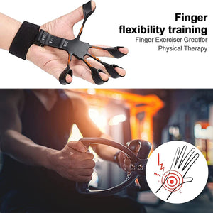 Finger Strengthener Grip Strength Resistance Training Puller Plus Fixed Strap Finger Resistance Band for Physcial Rehabilitation