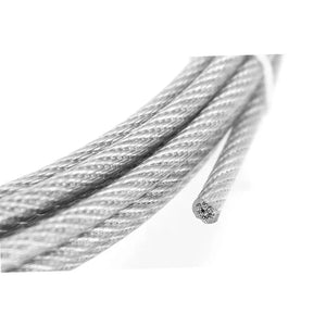 5/10 Meter Steel wire rope with PVC Coated Flexible Soft Transparent Cable Lighting Curtain Cord Suspension ropes 1/2/3/4/5/6mm