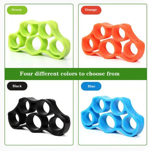 1PCS Silicone Finger Gripper Strengthener Trainer Elastic Hand Grip Strengthener Guitar Finger Exerciser Patient Hand Trainer