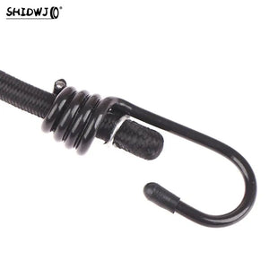 1pc Heavy Duty Elastic Bungee Shock Cord Strap Stretch Plastic Hook Car Motorcycle Luggage Tent Kayak Boat Canoe Bikes Rope Tie