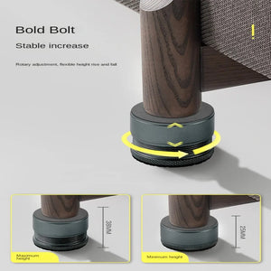 1Pc Metal Table Feet  Bed Cushion Chair Risers Feet Leg Lift Furniture Extra Raisers Non-slip Pads For Table Couch Chair Cabinet