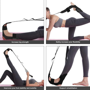 Fascia Stretcher Finally Flexible Again Yoga Strap Belt Foot Stretching Band Stroke Hemiplegia Rehabilitation Leg Stretcher