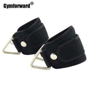 2Pc Fitness Padded Resistance Bands Ankle Cuffs Foot-Support Straps Cable-Machine Attachment Hip Leg Workout Training Equipment