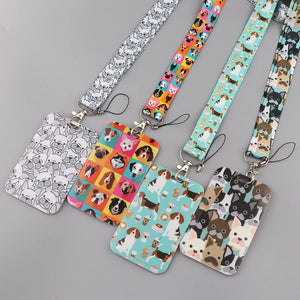 Pet Dog Paw Neck Strap Lanyards for Keys Keychain Badge Holder ID Credit Card Pass Hang Rope Lariat Accessories Gifts