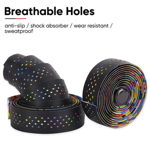 New Road Bike Handlebar Tapes Shock-absorbing Cycling Anti-slip Handlebar Bar Tape Wear-Resistant Bicycle Strap Bikes Belt