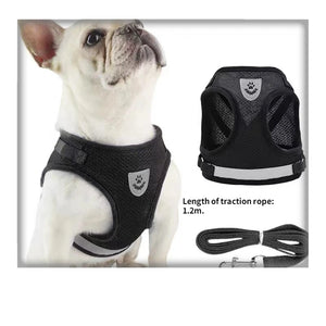 Dog Leash Vest Type Small Dog Walking Dog Leash out Chest Strap Imitation Earning Bracket Set