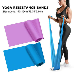 1pcs Fitness Elastic Resistance Bands Home Training Crossfit Yoga Equipmen Pilates Gym Bands Sport Stretching Workout Resis Z1c7