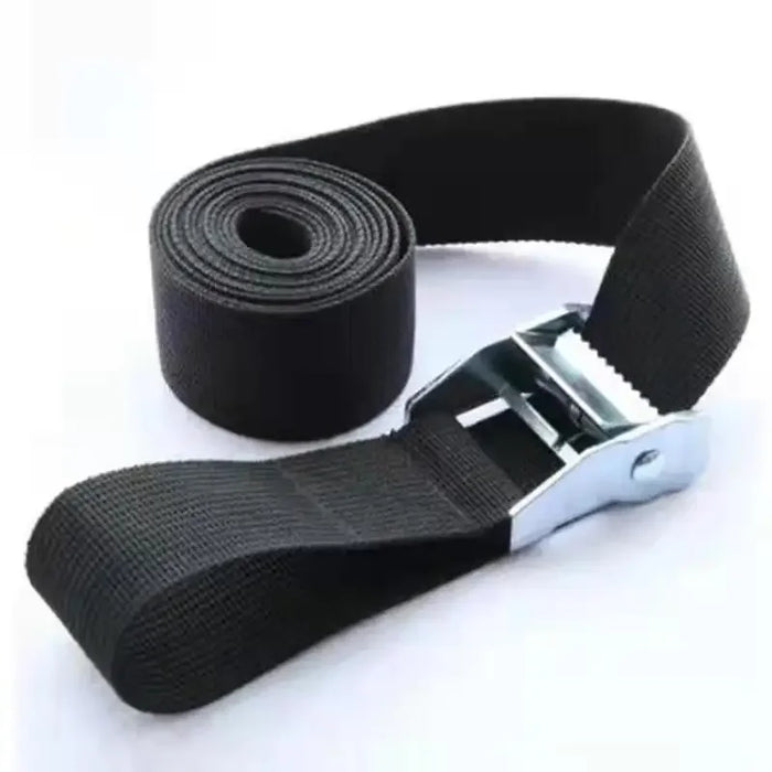 5M*25mm Black Tie Down Strap Strong Ratchet Belt Luggage Bag Cargo Lashing With Metal Buckle