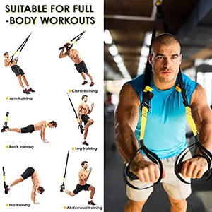 Hanging Training Strap Adjustable Fitness Band Chest Exercise Strap Pull Rope Resistance Band Set Home Gym Exercise Equipment