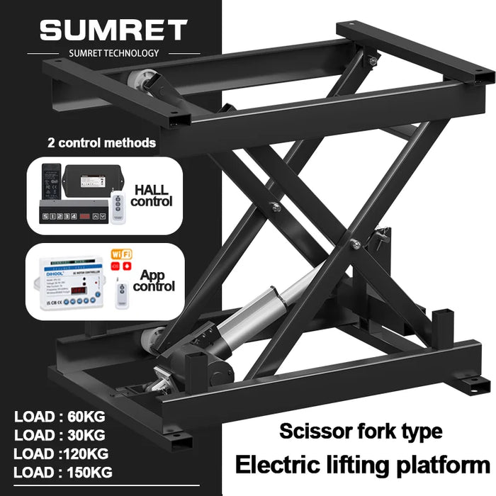 Remote Control Scissors Platform Electric Lifting Platform – Motorized Scissor Mechanism for Adjustable ...