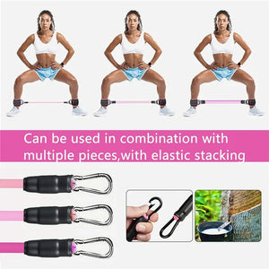 Resistance Band Set Workout Exercise Equipments Ankle Straps Fitness Yoga Elastic Fitness Bands For Home Gym Man And Woman Sport