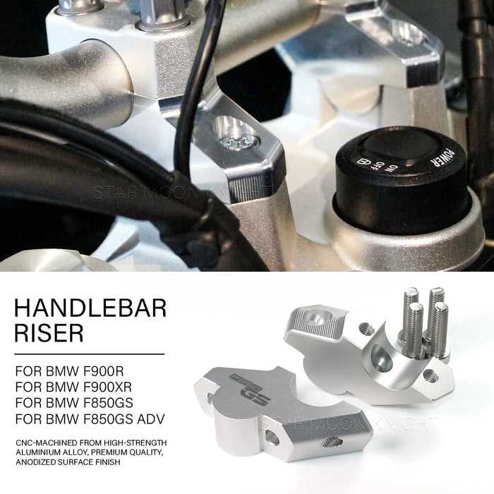 For BMW F850GS F 850 GS F850GS ADV Adventure F900R F900XR Motorcycle Handlebar Riser CNC Handlebar Lift Clamp Bracket Adapter