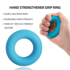 Adjustable Count Hand Grip Set Finger Forearm Strength Muscle Recovery  Gripper Exerciser Trainer Ball Decompression Gym Fitness