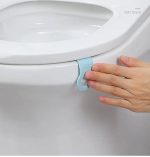 Toilet lid lifter bathroom silicone suction cup anti-dirty handle handle lifter lid lifter, toilet seat flipper