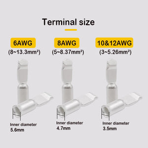 5pcs/10pcs For Anderson Plug Connector 50a 6awg Caravan Trailer Solar 4x4 Truck Suitable For Anderson Forklift Battery Connector