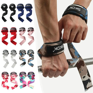 Fitness Lifting Wrist Strap Brace for Weightlifting Anti-slip Hand Wraps Wrist Straps Support Weight Lifting Dumbbell Train J6O8