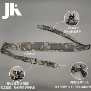 Tactical QD Quick Release Sling Strap Airsoft 2 Points Adjustable Rifle Nylon Strap Outdoor Hunting Weapon Accessories