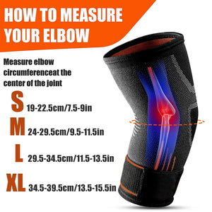 MTATMT 1Pcs Elbow Brace Compression Support Sleeve for Tendonitis, With Adjustable Strap For Tennis, Golf, Weightlifting