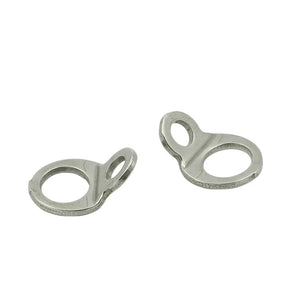 2Pcs Stainless Steel Tie Down Strap Rings Point Securing For Motorcycle Dirt Bike ATV UTV Trailers Trucks Accessories