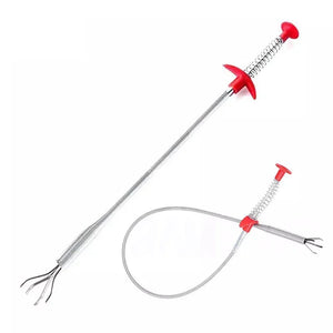 60/90cm Spring Tube Unclogging Grab Picker Snake Cable Auxiliary Grab Drain Auger Sink Toilet Tool Sewer Cleaning Hook