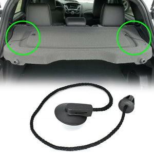 2pcs For FORD FOCUS 3 Hatch MK3 2012-2018 Rear Trunk Parcel Shelf Tray Load Inner Tonneau Cover Lift String Strap Clips