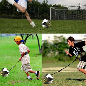 Outdoor Sports Toy Ball With Elastic Swing Football Training Auxiliary Package Physical Exercise Personal Skills Practice Straps