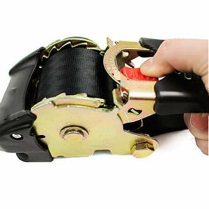 Quick Easy Auto Retract Strap Transom Tie Downs 2 Hooks Retractable Compact Cargo Strap Tiedowns Motorcycle Trailer Aids