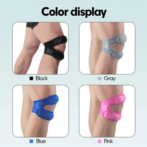 1Piece Adjustable Patella Knee Strap with Double Compression Pads Knee Support Running Basketball Football Cycling Tennis Yoga