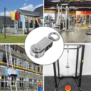 Cable Pulley Ring Durable Lifting Block Rust-proof Sturdy Hoist Wear-resistant Ladder Fitness