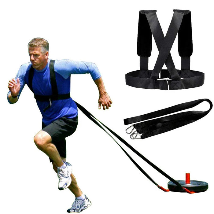 Football Club Training Speed Agility Running Walking Tire Puller Belt Resistance Exercise Belts Rally Straps Shoulder Harness