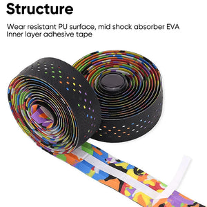New Road Bike Handlebar Tapes Shock-absorbing Cycling Anti-slip Handlebar Bar Tape Wear-Resistant Bicycle Strap Bikes Belt