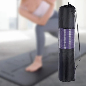 Adjustable Adjustable Strap Mesh Polyester Yoga Pilates Mat Bag Compressed Pouch