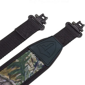 Tactical Two Point Rifle Sling With Swivels Durable Shoulder Padded Strap Length Adjustable Nylon Hunting AR15 Jungle camouflage