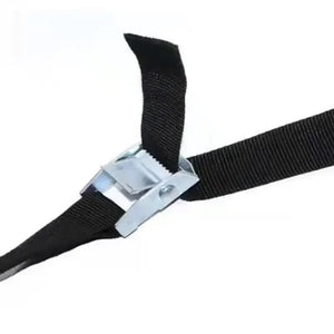 5M*25mm Black Tie Down Strap Strong Ratchet Belt Luggage Bag Cargo Lashing With Metal Buckle