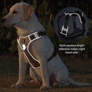 Pet Dog Harness Adjustable Reflective Dog Chest Strap Vest For Small Medium Large Dogs Outdoor Training Protective Dog Harness