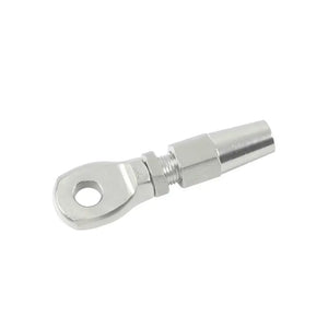 Marine Grade 316 Stainless Steel Swageless Eye Terminal for Wire Rope Cable DIY Fitting Rigging Hardware Balustrade Kit