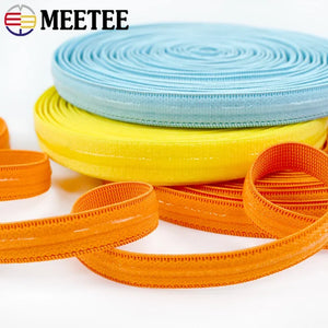 5/10/20M 10mm Polyester Elastic Band Underwear Bra Anti-skid Silicone Rubber Bands Stretch Strap Tape DIY Sewing Accessories