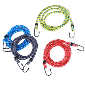 1.5M 1 Stretch Car Luggage Roof Rack Strap Hooks Elastic Bungee Cords Hooks Lightweight Bikes Rope Tie Luggage Binding Rope