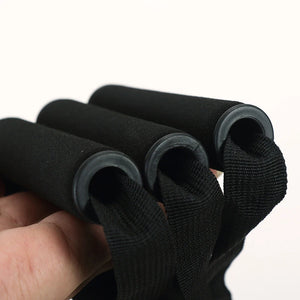 Resistance Band Plastic D Ring Exercise Strap Foam Handle Fitness Equipment for Home Gym Strength Training Stretching