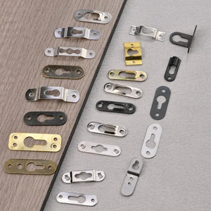 10pcs picture frame buckle Picture frame hook Double hole hook picture frame hidden buckle hoist pendant hardware accessories