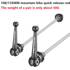 Mountain Bike MTB Foldable Titanium Alloy Winch QR Wheel Set Locking Rod MTB Road Bike Parts Quick Release Winch Rod Ultra-light