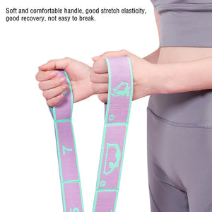 Yoga Rope Pull Strap Belt Stretch Resistance Band Yoga Pilates Fitness Exercise Belts Latin Dance Training Elastic Bands