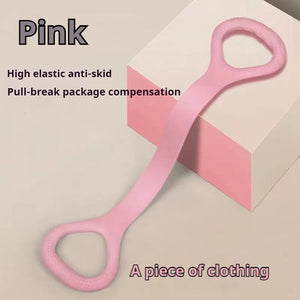 1pc Yoga Pilate eselastic Band 8 Shape Tension Strap with Open Back Open Shoulder Beauty Back Portable Fitness Tool