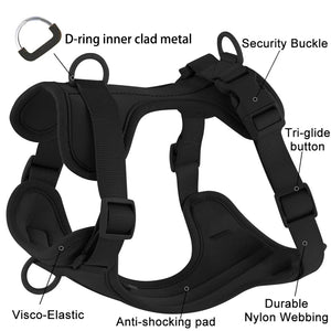 Double Dog Leash PVC Comfortable Dog Harness Adjustable Chest Strap Three-Piece Set Collars-f- Harnesses & Leashes Suit