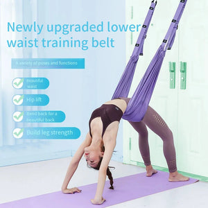 Adjustable Aerial Yoga Strap Hammock Swing Stretching Strap Anti-Gravity Inversion Yoga Hammock Belts Gym Training Device