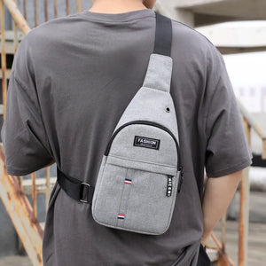 Men Fashion Multifunction Shoulder Bag Crossbody Bag On Shoulder Travel Sling Bag Pack Messenger Pack Chest Bag For Male